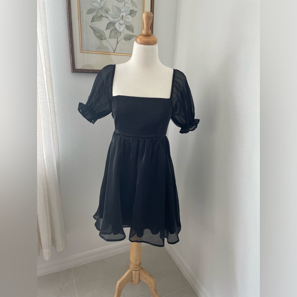 Black cocktail dress
